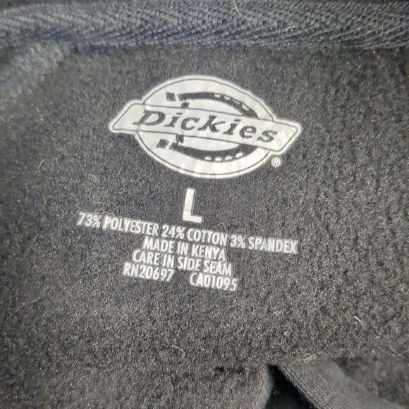 Dickies Pullover Half Button Jacket Black Women's Size Large - Picture 9 of 9